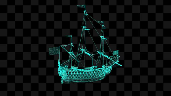 全息、海盗船、帆船、海船、航海LK19