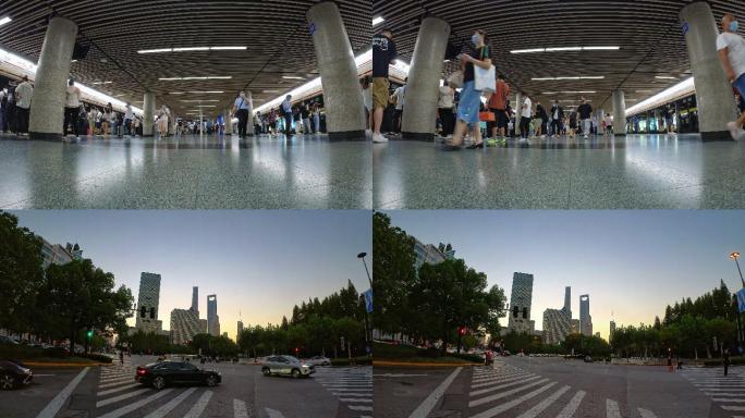 上海人民广场地铁站延时