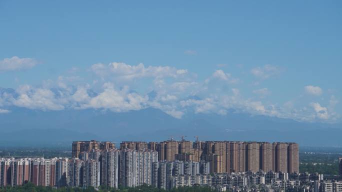 雪山下的城市 成都 6K