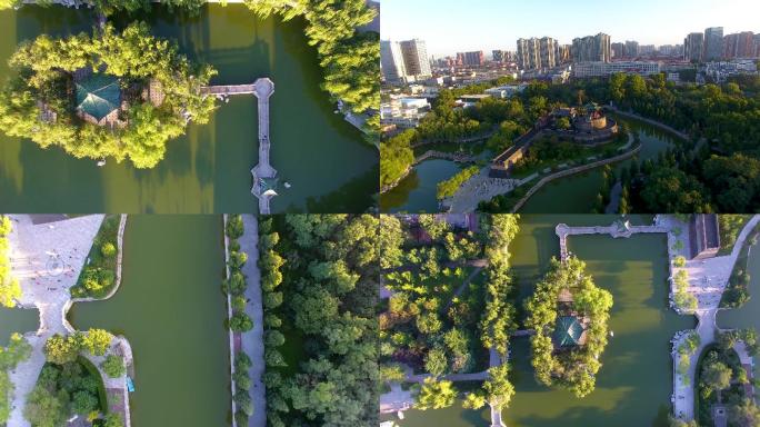 邯郸丛台公园航拍