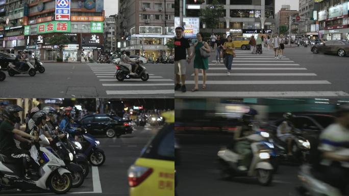 台湾街景夜景