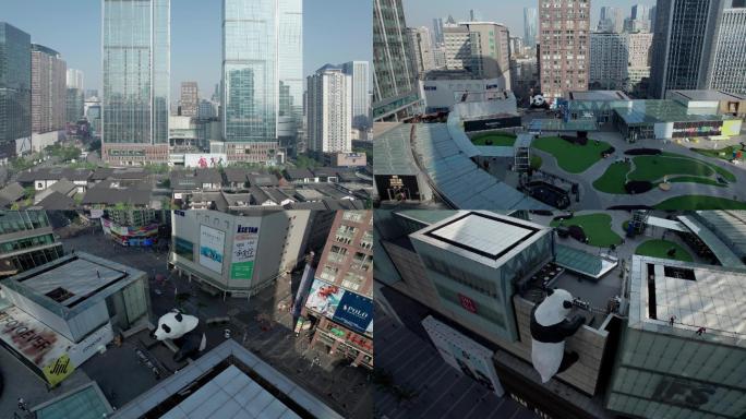 成都春熙路ifs航拍5.4k超高清