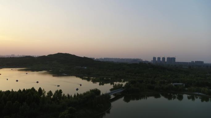 郑州牟山湿地公园景色
