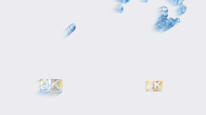4K水滴形成动画标志高清素材