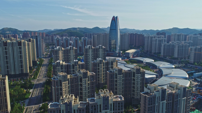 中国重汽科技大厦航拍4K