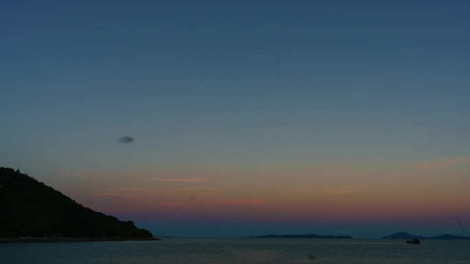 珠海澳门海边夕阳延时