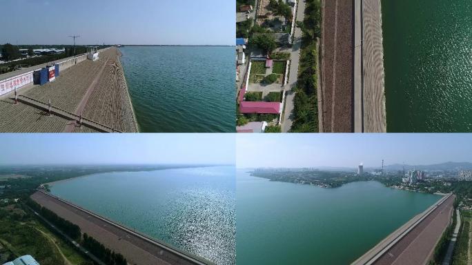 白龟山水库大堤建设
