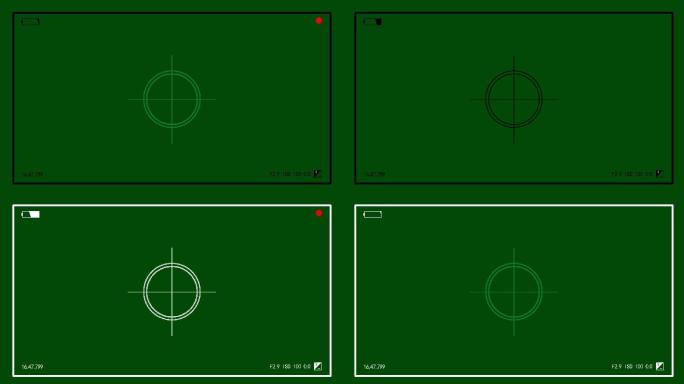 相机取景框黑白两个色 透明通道