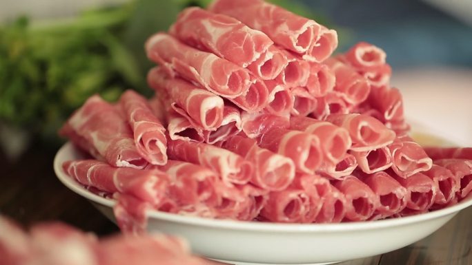 家庭聚餐吃羊肉卷涮羊肉 (7)