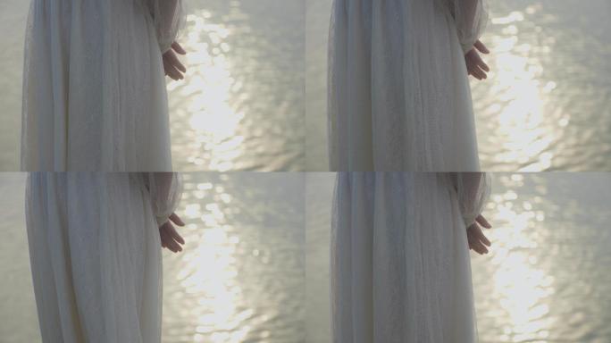 白纱裙与江水