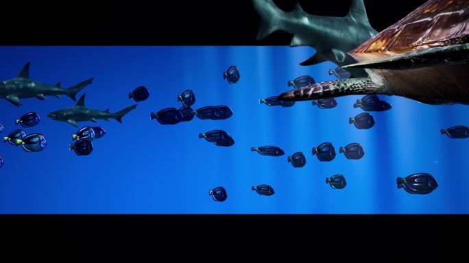 海底世界水族馆动物裸眼3D全息投影LED