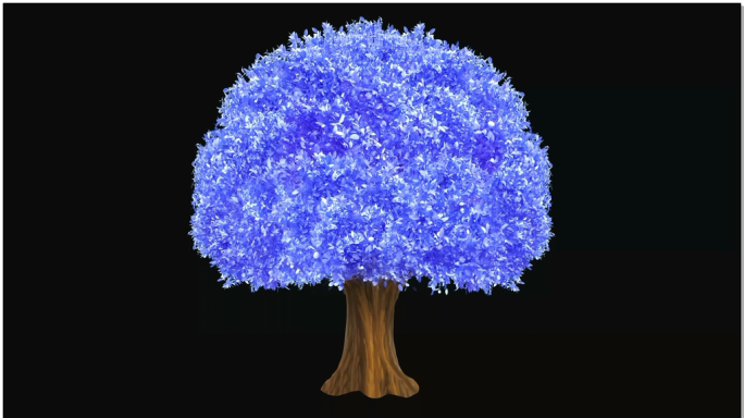 蓝色梦想树（带通道）