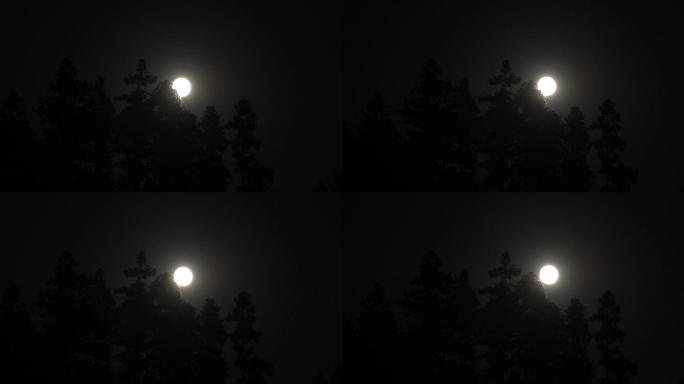 超长4K实拍月亮升起1分10秒