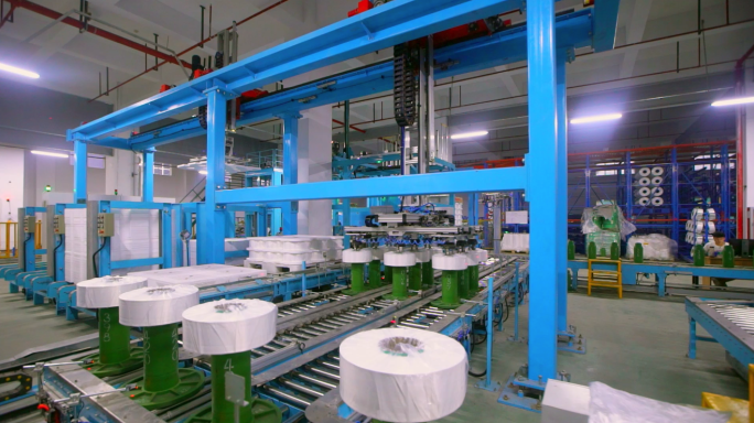 化纤 智慧工厂 智能机器人 无人工厂