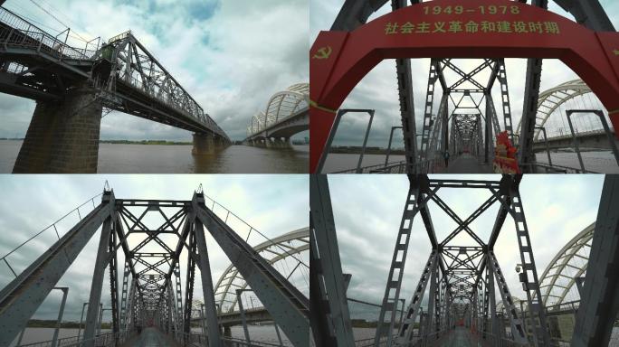 原创拍摄哈尔滨松花江铁路大桥历史遗迹
