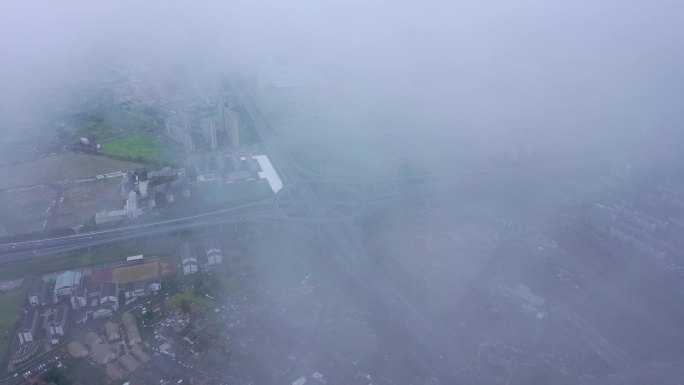 杭州滨江区 彩虹快速路 高架桥