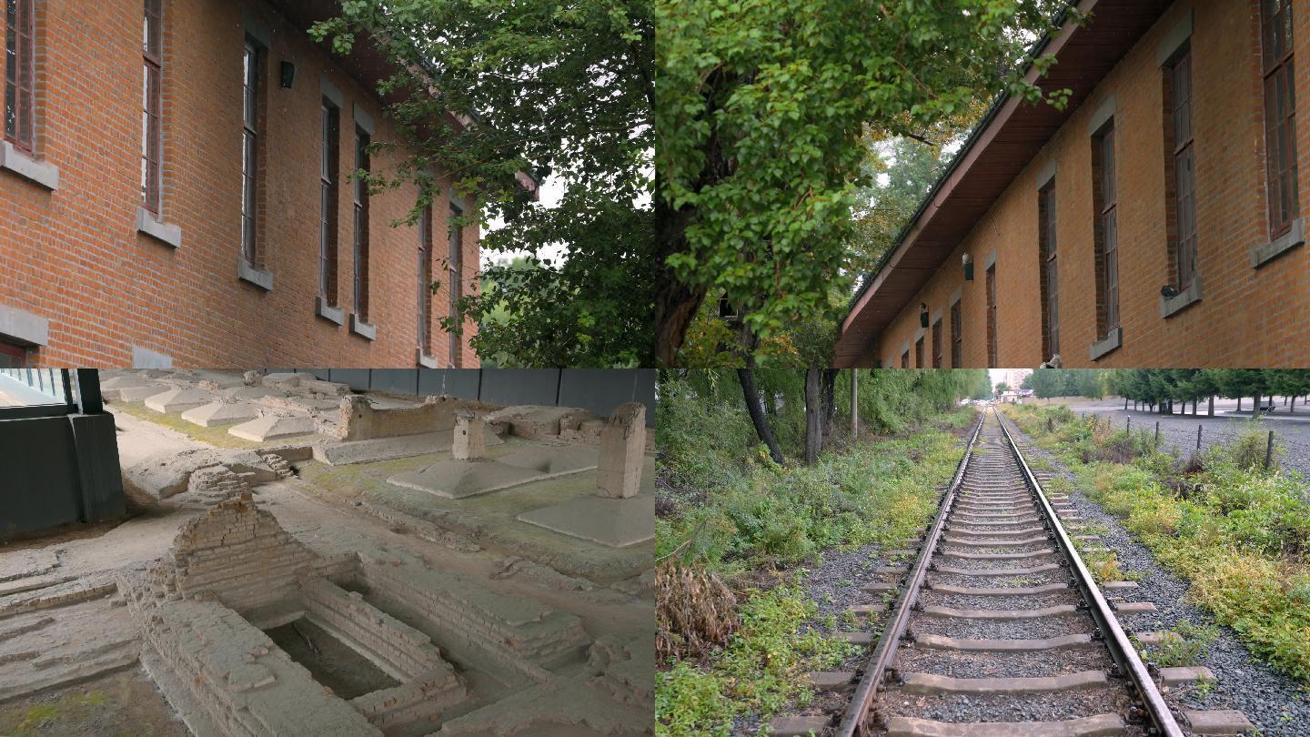 原创拍摄哈尔滨雨天的731部队遗址