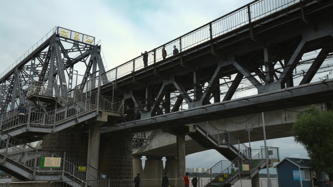原创拍摄哈尔滨松花江铁路大桥历史遗迹