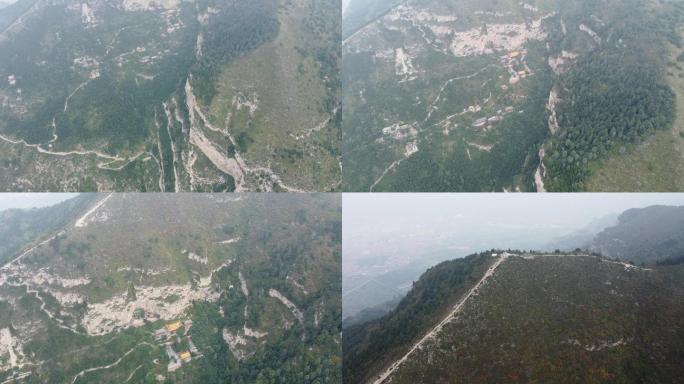 航拍4K素材.北岳恒山全景