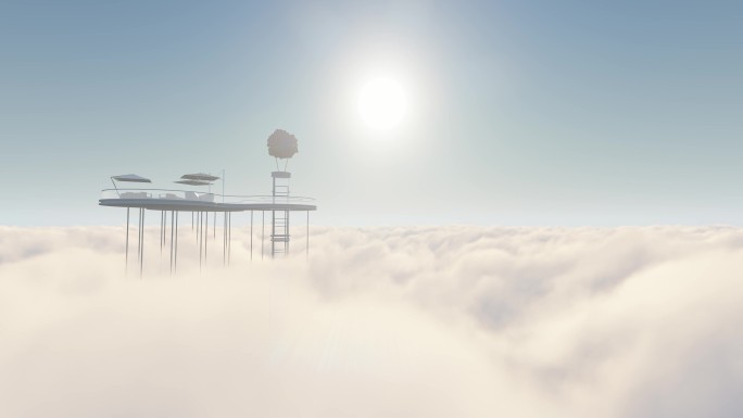 4K天空之境云端餐椅休闲
