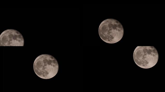 月亮月球月升轨迹