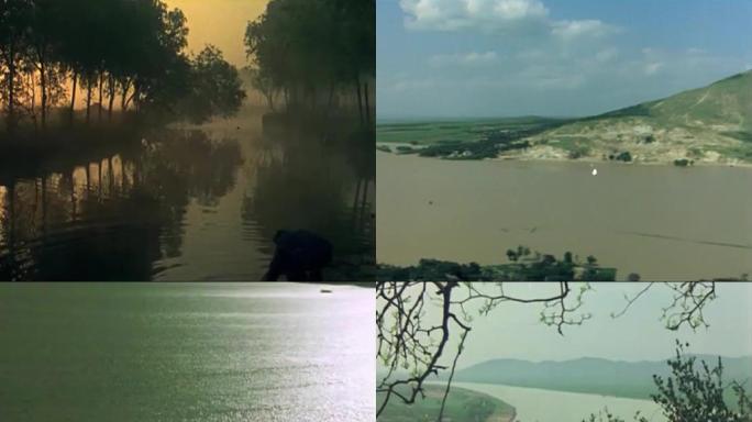 80年代初期的黄河两岸风景