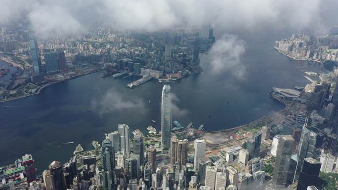 中国摩天高楼第一城香港：香港本岛高楼林立