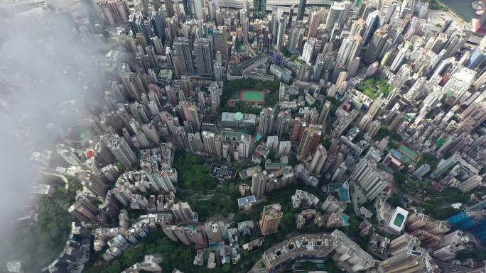 中国摩天高楼第一城香港：香港本岛高楼林立