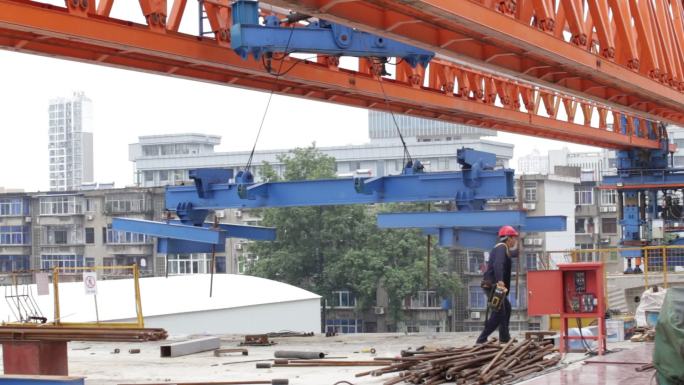 工人施工建筑工人施工工人工作