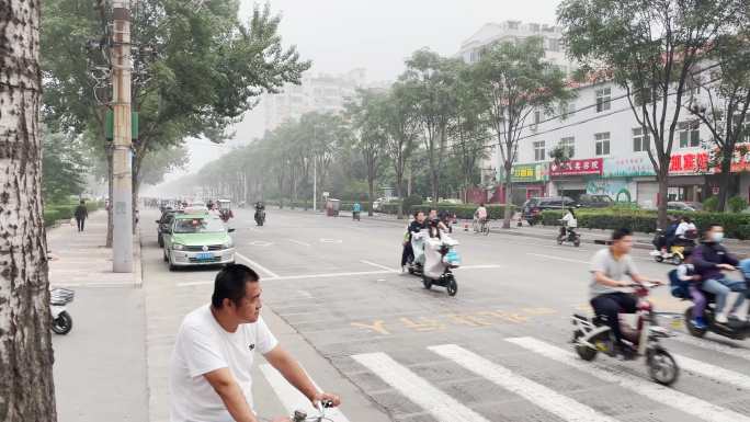 高清拍摄电车电动自行车电动摩托