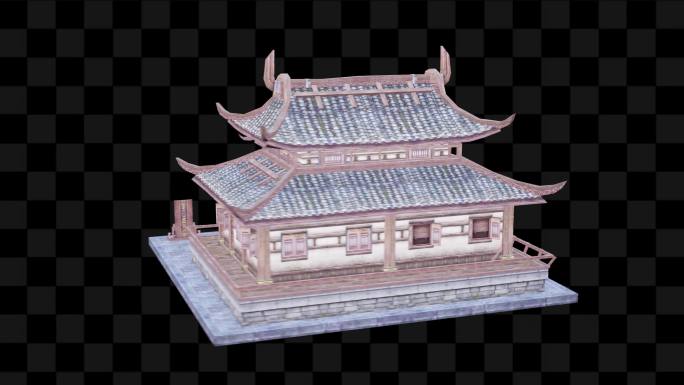 3D全息投影古建筑古代民居建筑遗址13