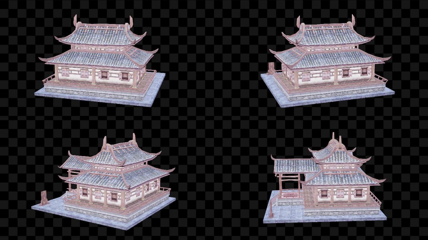 3D全息投影古建筑古代民居建筑遗址13