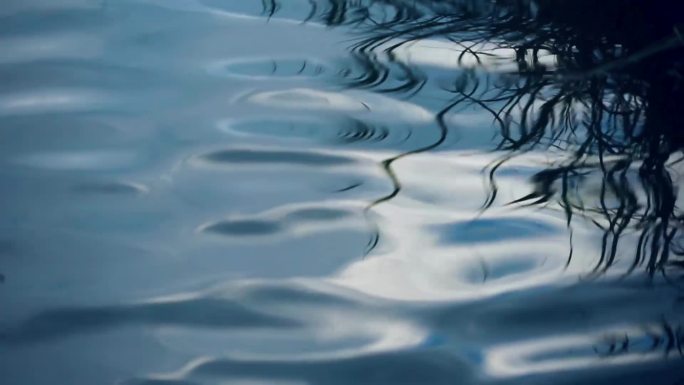 水波纹特写空镜头