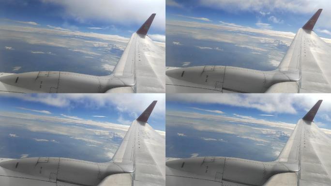 飞机窗口拍摄