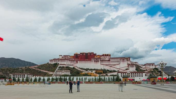 4K西藏拉萨布达拉宫移动延时摄影宣传片