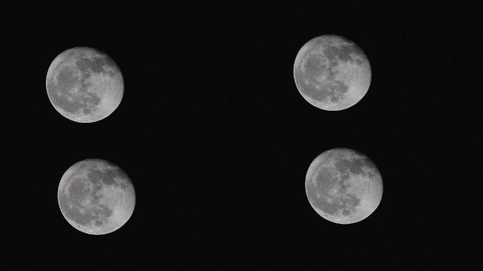600毫米焦段拍摄的圆月，其实并不圆