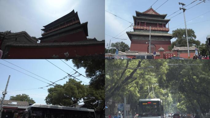 北京鼓楼大街  延时  4k