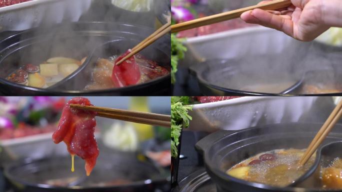 川菜美食升格：滚开的火锅涮肉