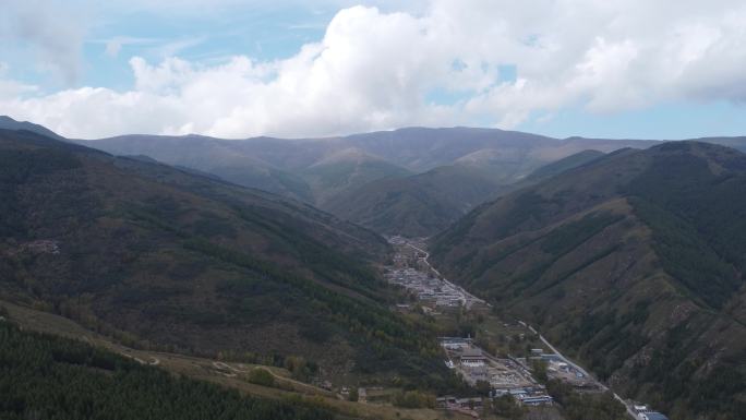 [4K]航拍素材.五台山西麓全景