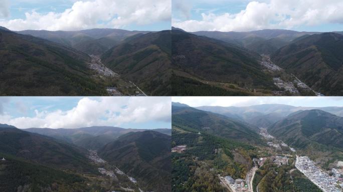 [4K]航拍素材.五台山西麓全景