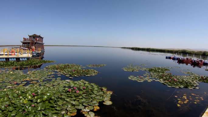 新疆博斯腾湖航拍和视频素材(4K)