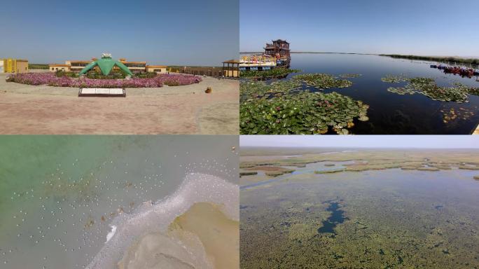 新疆博斯腾湖航拍和视频素材(4K)