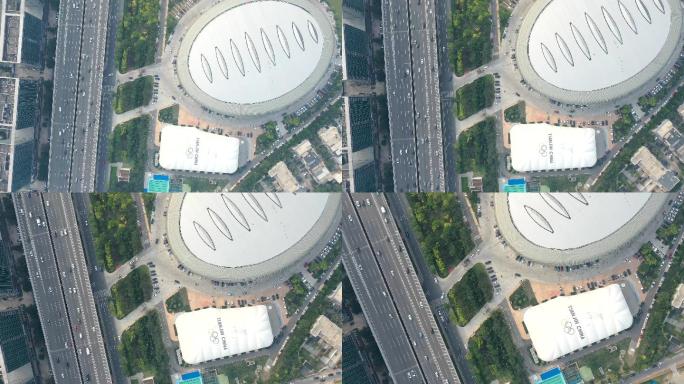 延时天津时代奥城水滴体育场奥林匹克中心