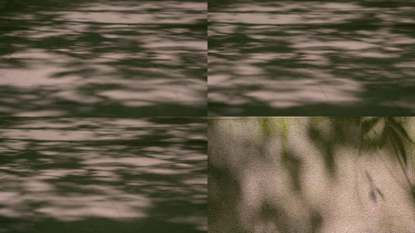 【4K】斑驳树影树叶影子