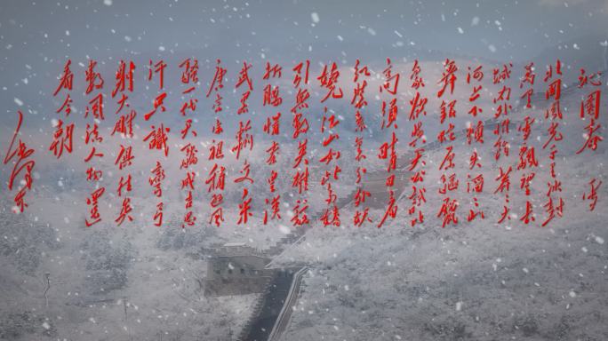 沁园春 雪