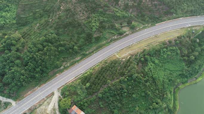 4K景区道路山区小路