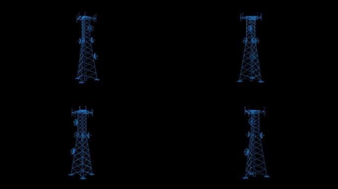 4k全息科技线框雷达带通道11