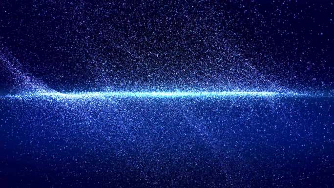 4K粒子蓝色光背景循环