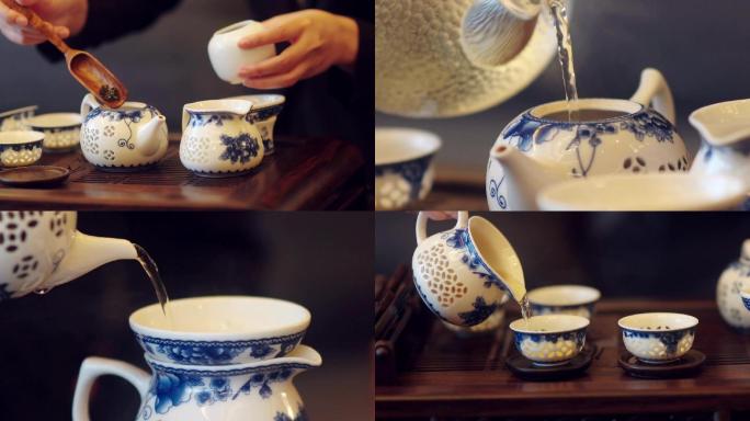 茶道茶艺，功夫茶，泡茶品茶饮茶 视频素材