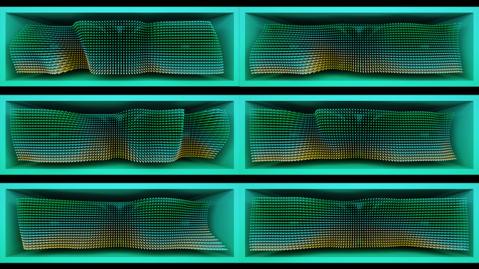 【裸眼3D】青春时尚空间矩阵方点墙体艺术